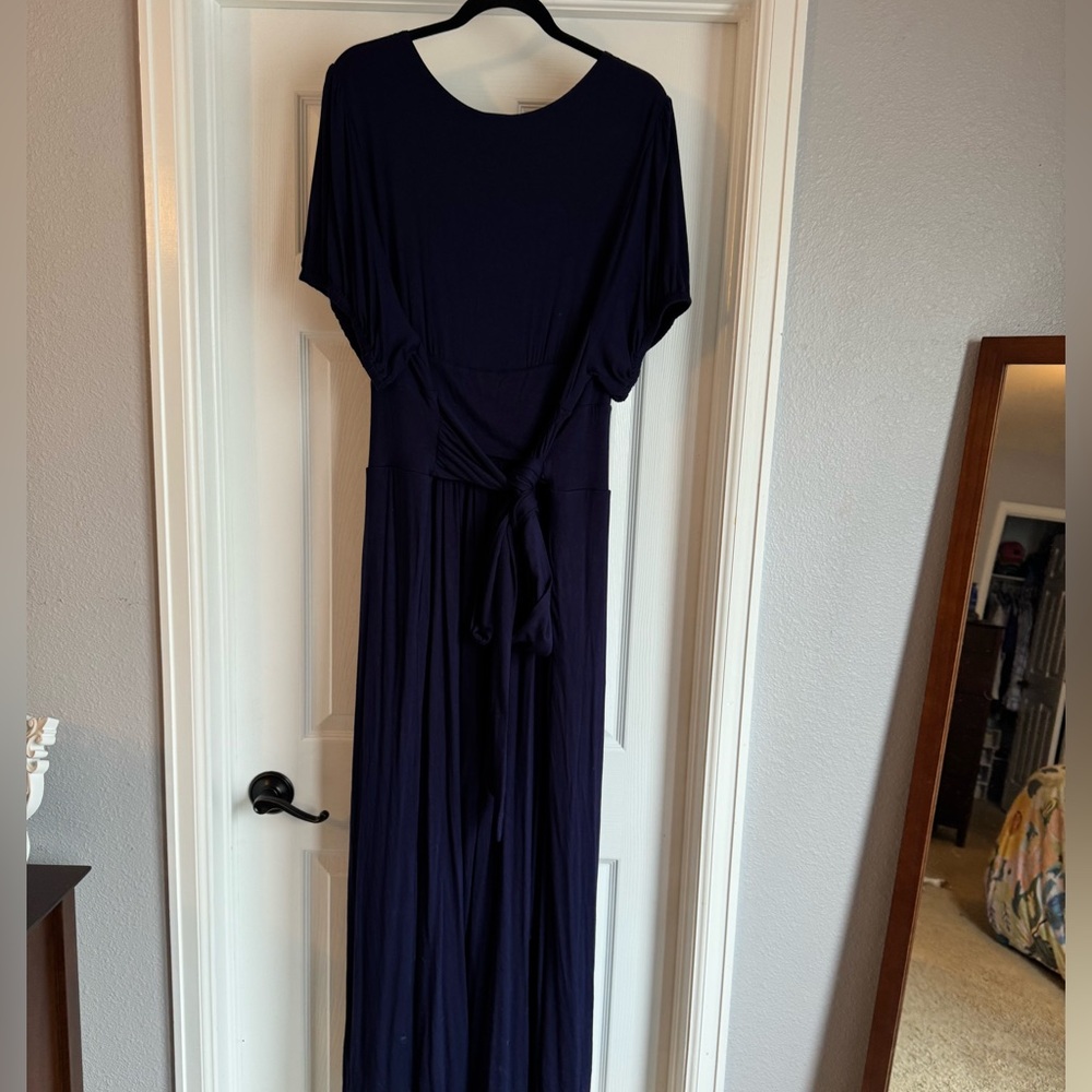 Anthropologie Maeve Imaginarium Jumpsuit Navy size 2X - Picture 4 of 10